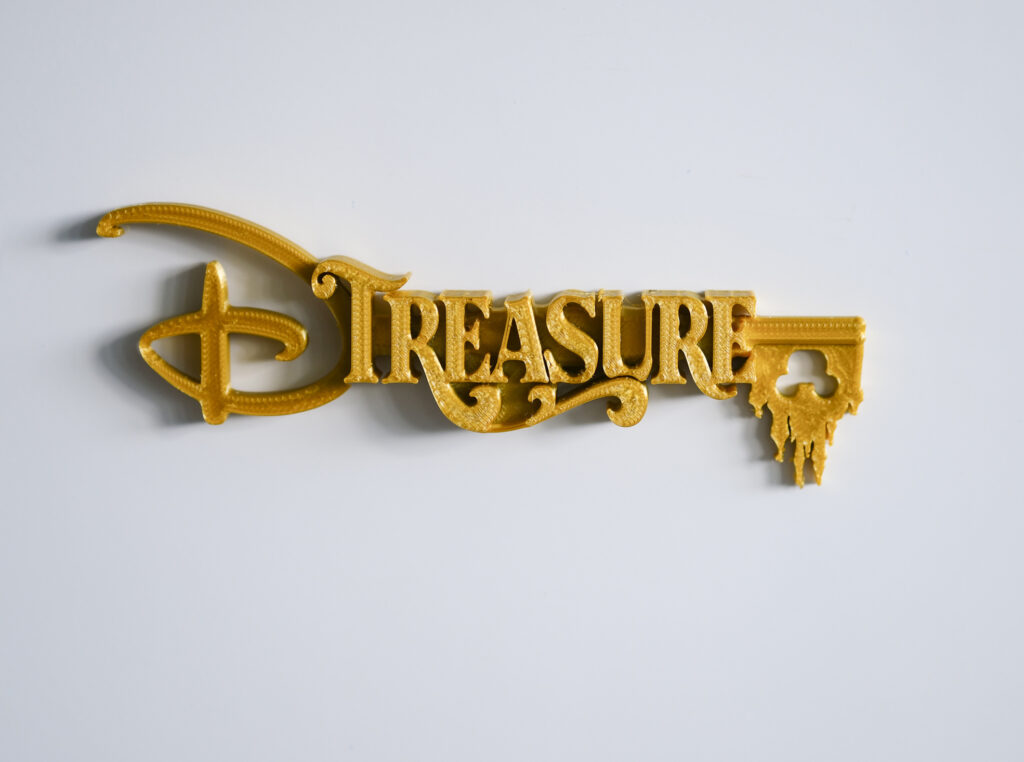 DCL Treasure Key Cruise Ship Magnet 3d Print - Magical Pixel Shop